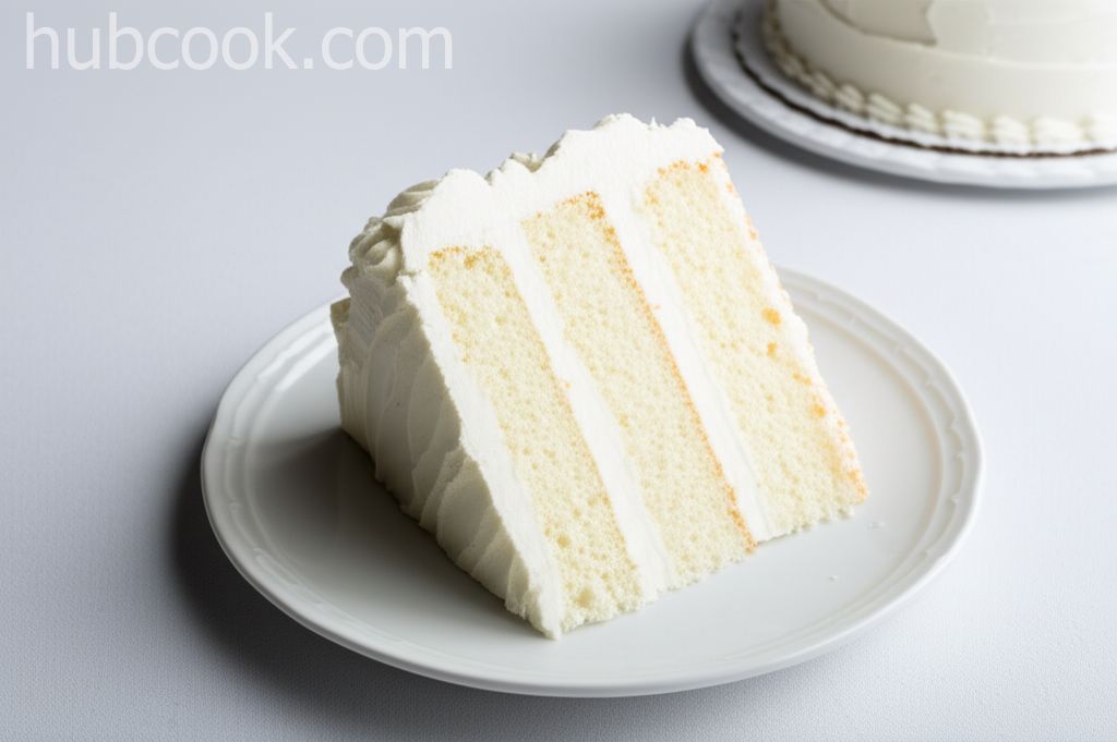 White Almond Wedding Cake