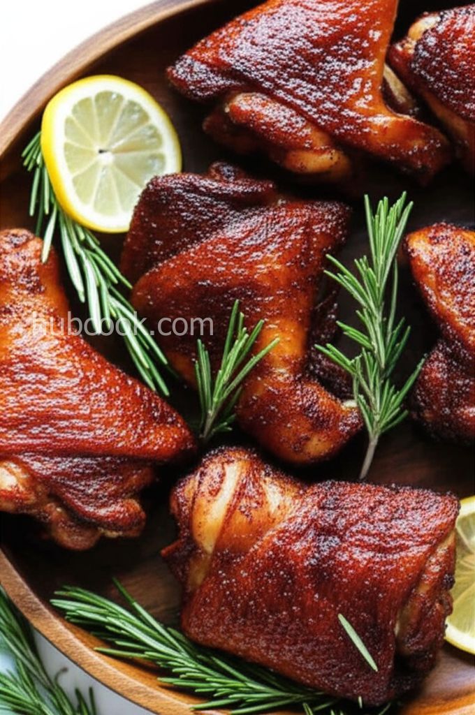 Brined and Smoked Chicken Thighs