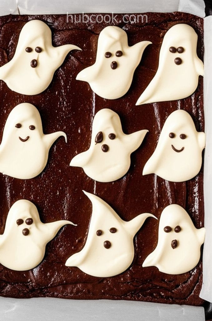 Ghost Cheesecake Brownies