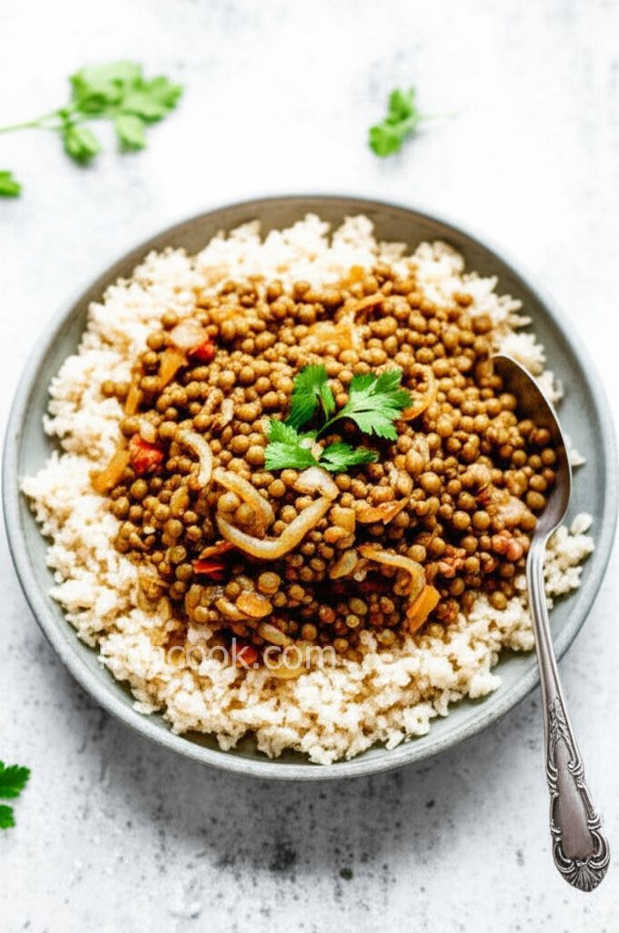 Mujadarra (Lentils with Rice)