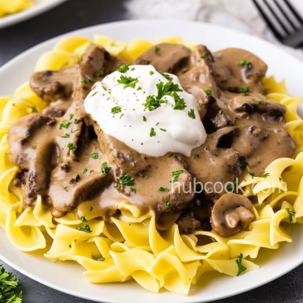 Rich and Creamy Beef Stroganoff