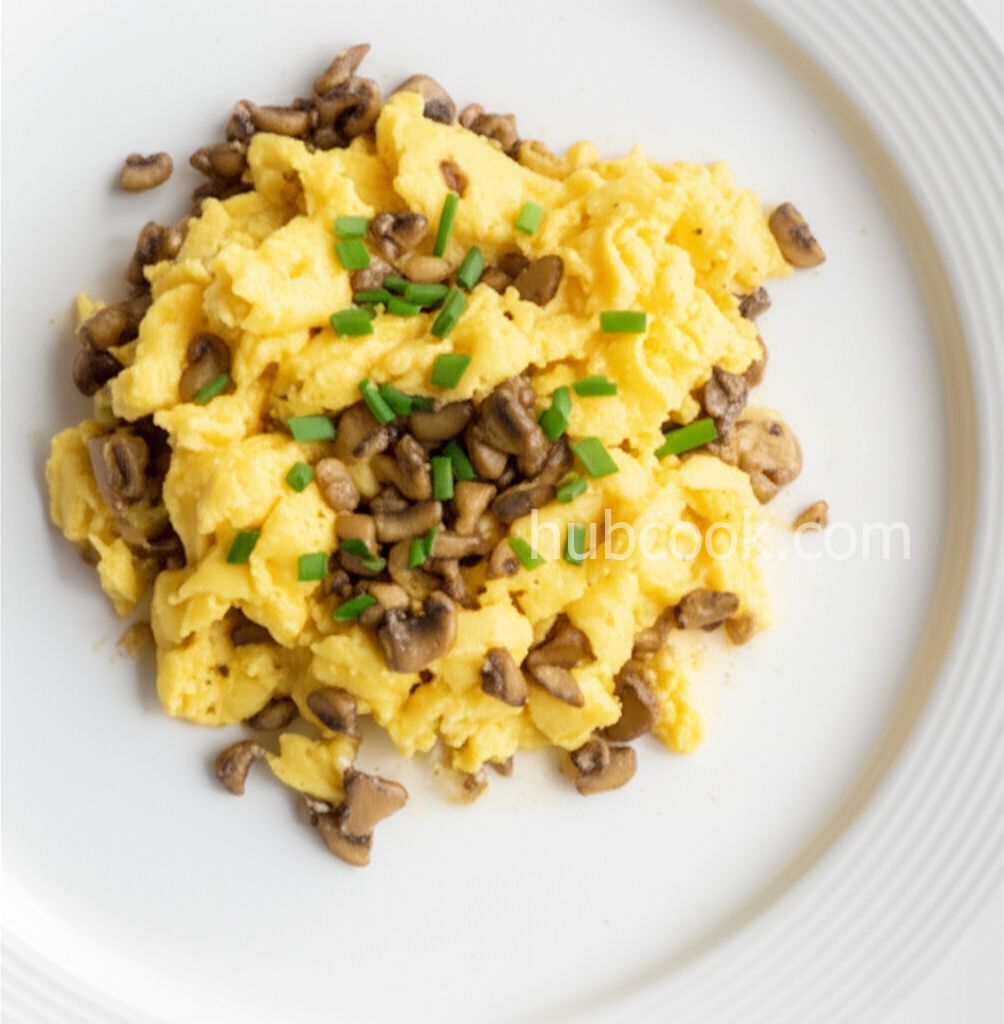 Sauteed Mushroom Scrambled Eggs